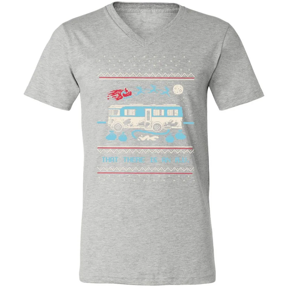 Unisex V-Neck T-Shirt - SPTGRENJ - Athletic Heather - 7
