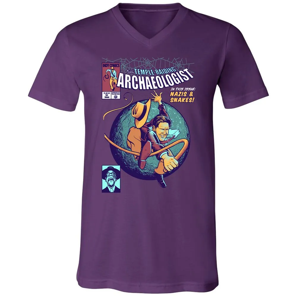Unisex V-Neck T-Shirt - BNNYYSX8 - Team Purple - 9