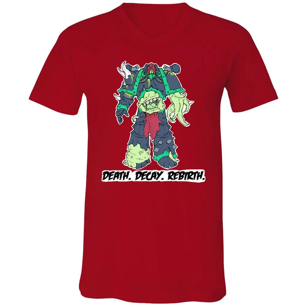 Unisex V-Neck T-Shirt - USC86S7Q - Red - 3