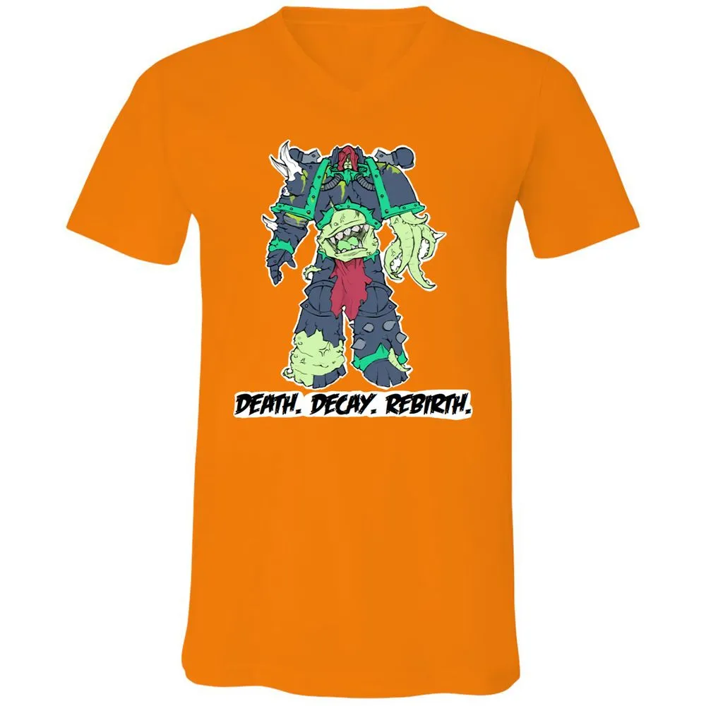 Unisex V-Neck T-Shirt - USC86S7Q - Orange - 11