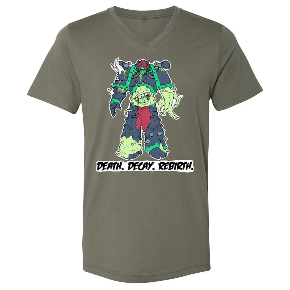 Unisex V-Neck T-Shirt - USC86S7Q - Military Green - 10