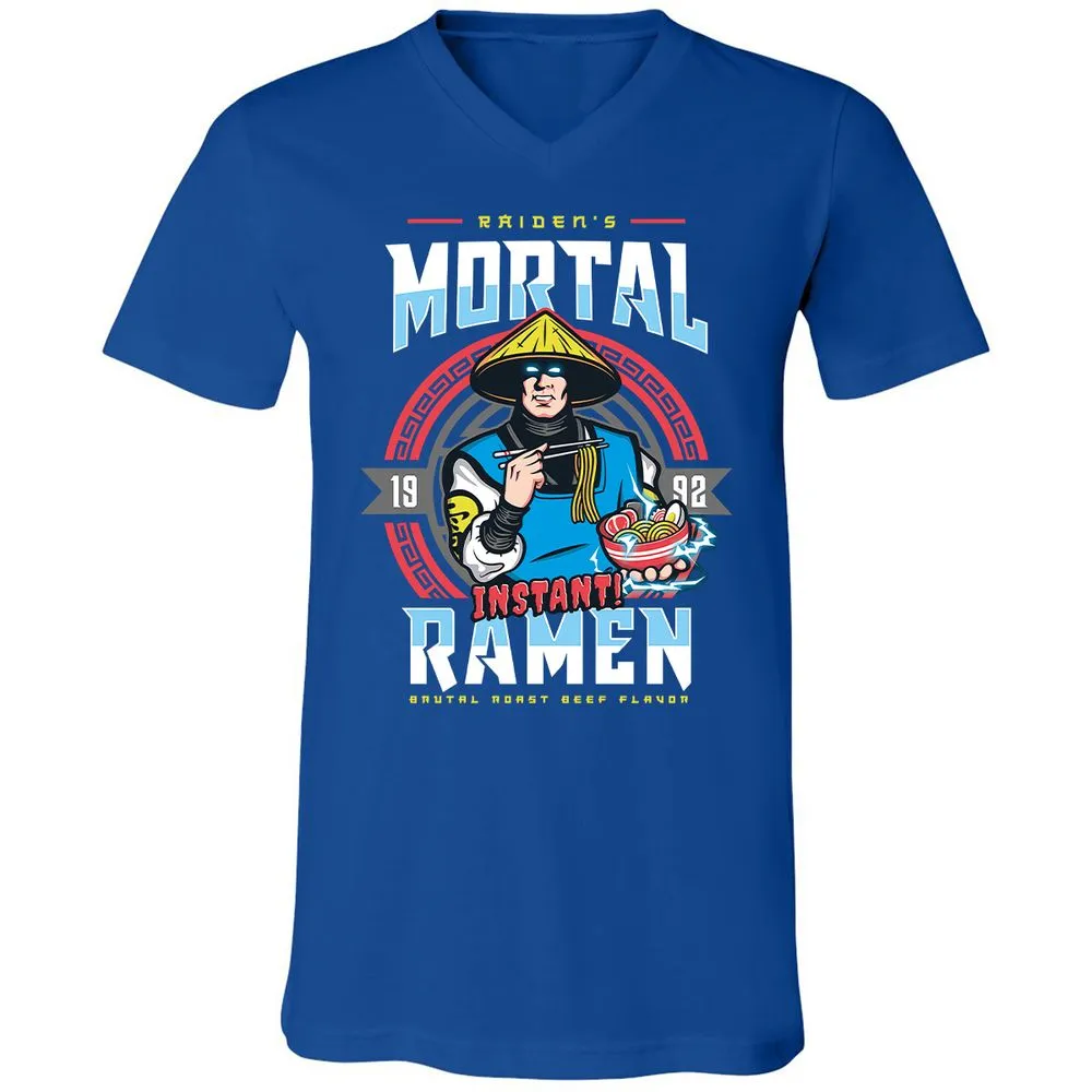 Unisex V-Neck T-Shirt - FFD3AUKJ - True Royal - 4