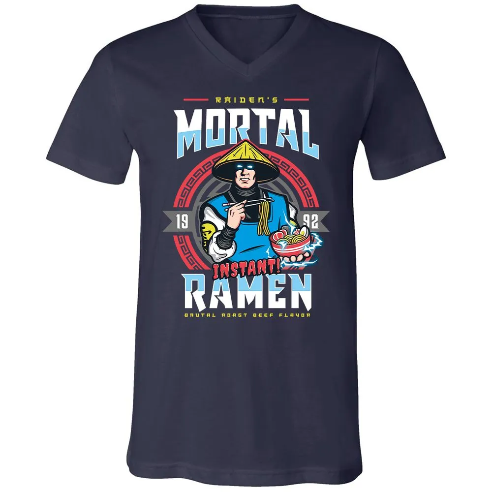 Unisex V-Neck T-Shirt - FFD3AUKJ - Navy - 2