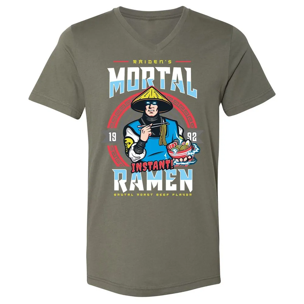 Unisex V-Neck T-Shirt - FFD3AUKJ - Military Green - 10