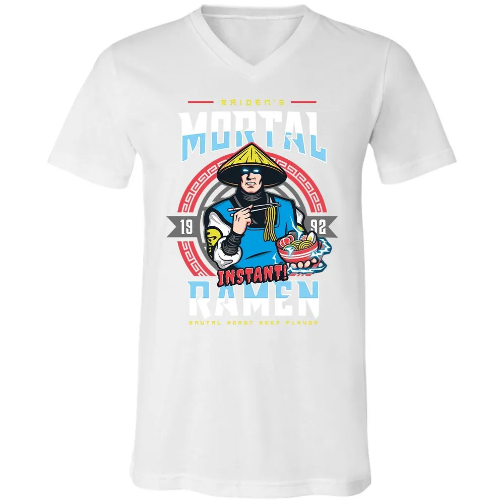 Unisex V-Neck T-Shirt - FFD3AUKJ - White - 5