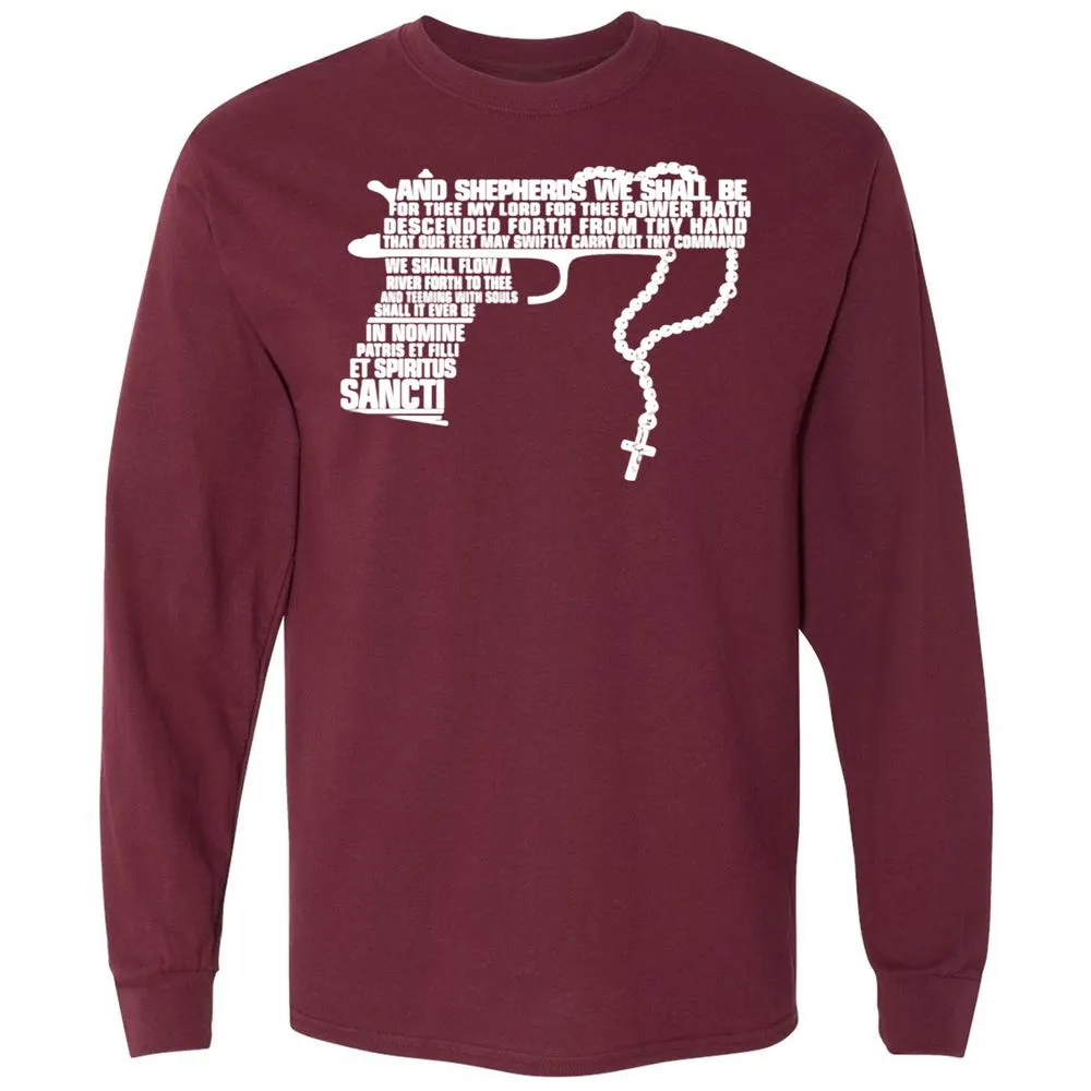 Long Sleeve T-Shirt - 4HYT3TVR - Maroon - 11