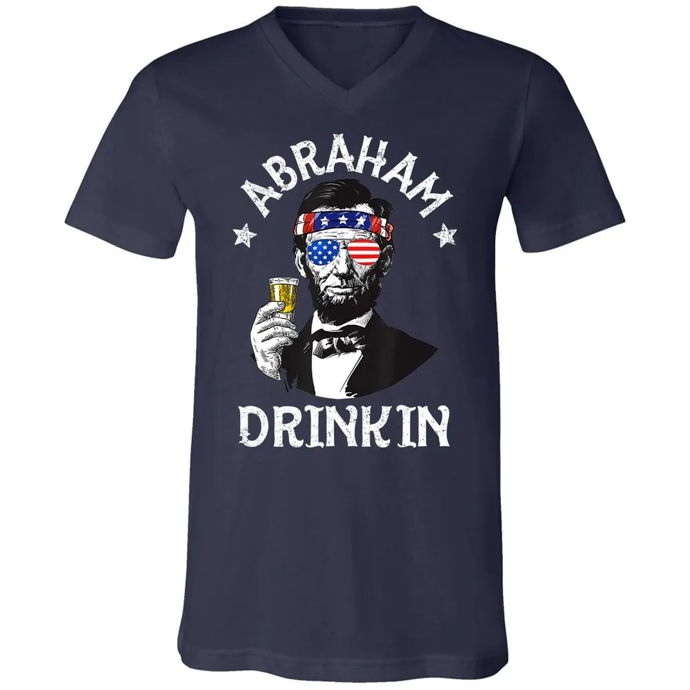 Unisex V-Neck T-Shirt - J3BXWSQ2 - Navy - 2