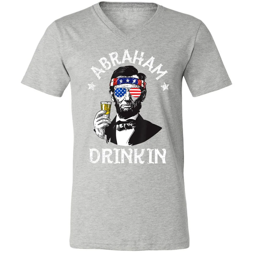 Unisex V-Neck T-Shirt - J3BXWSQ2 - Athletic Heather - 7