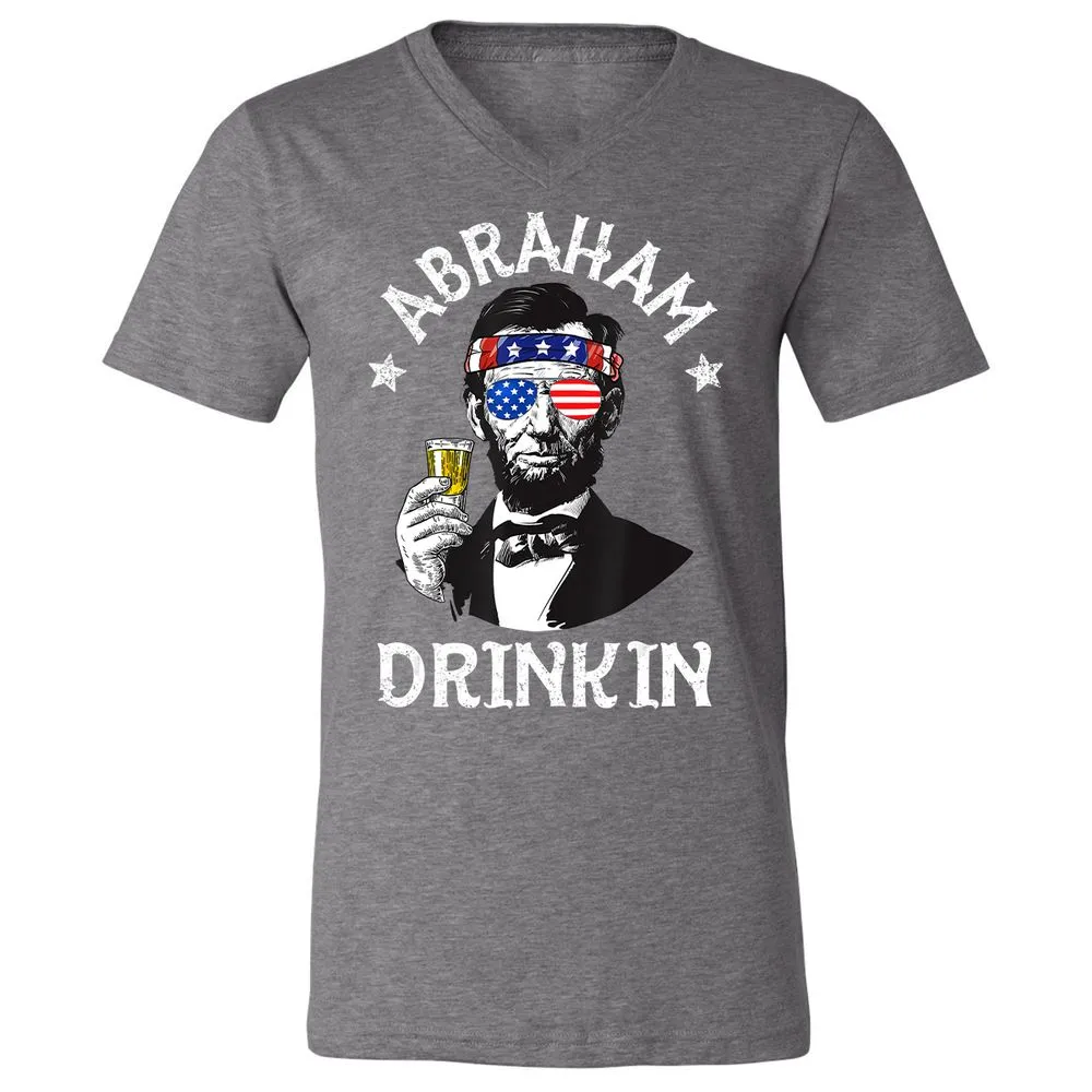 Unisex V-Neck T-Shirt - J3BXWSQ2 - Deep Heather - 13