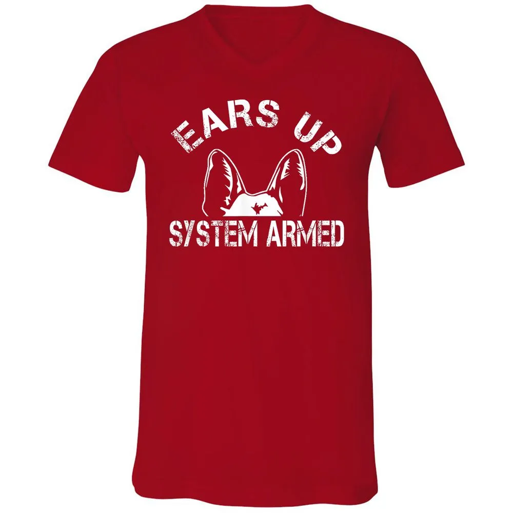 Unisex V-Neck T-Shirt - KSLTCSDA - Red - 3