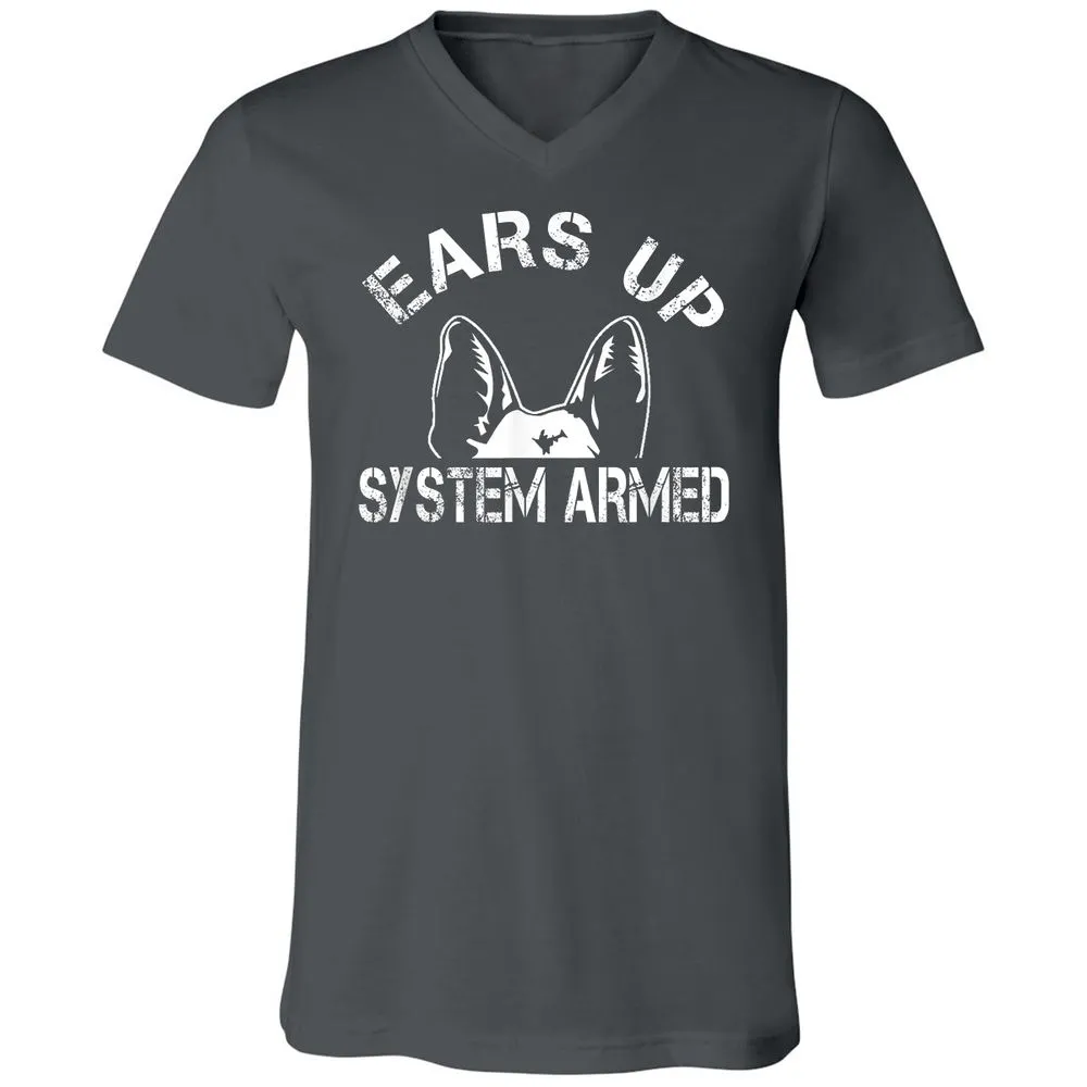 Unisex V-Neck T-Shirt - KSLTCSDA - Asphalt - 12