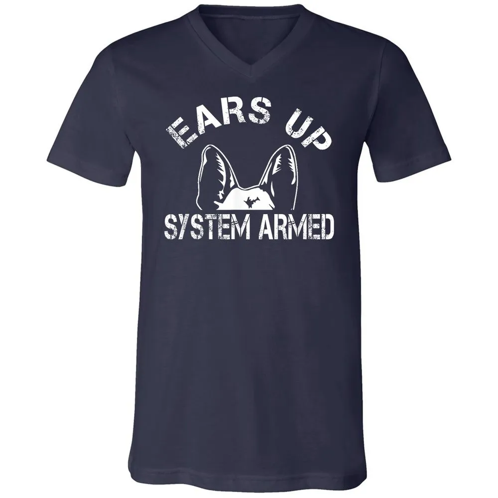 Unisex V-Neck T-Shirt - KSLTCSDA - Navy - 2