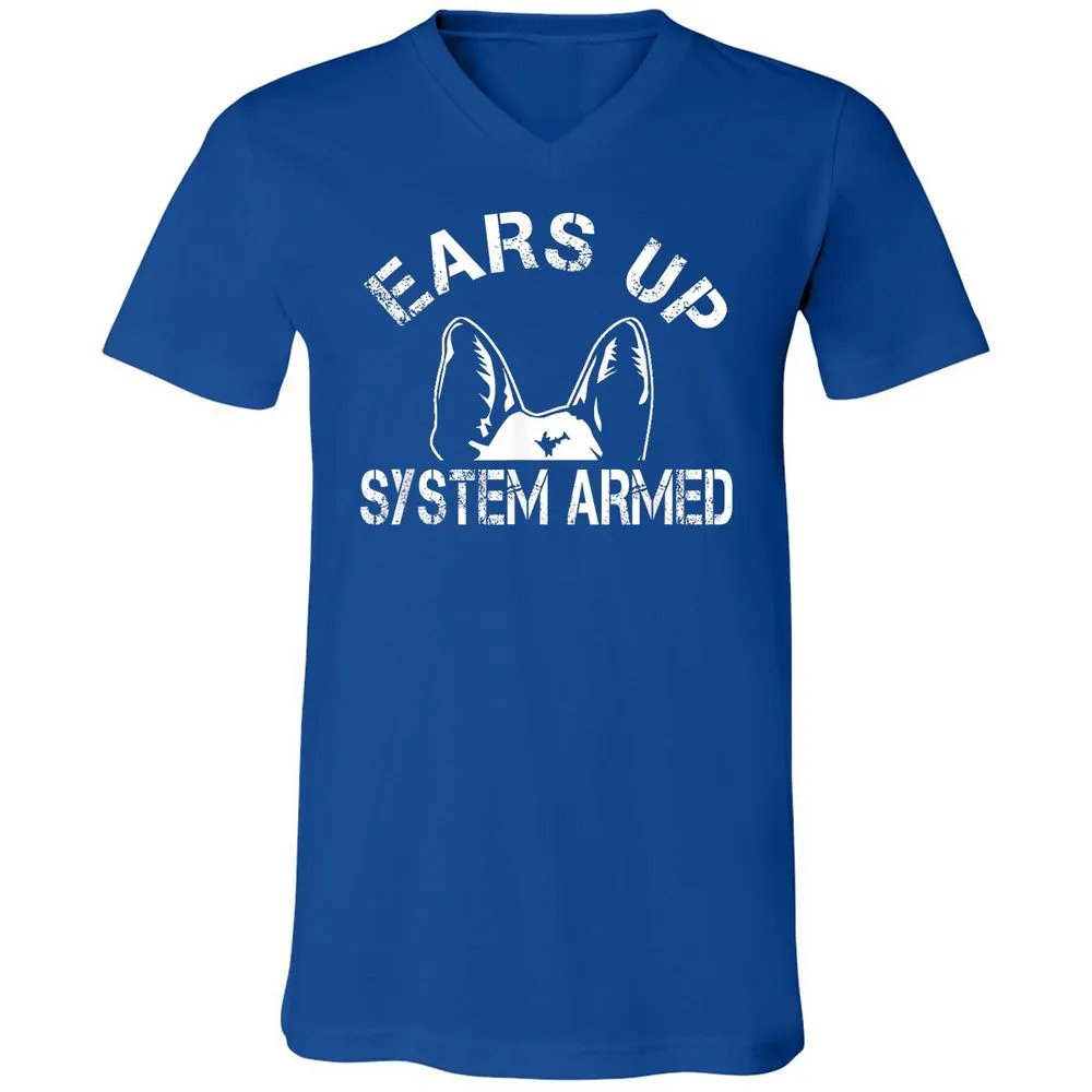 Unisex V-Neck T-Shirt - KSLTCSDA - True Royal - 4