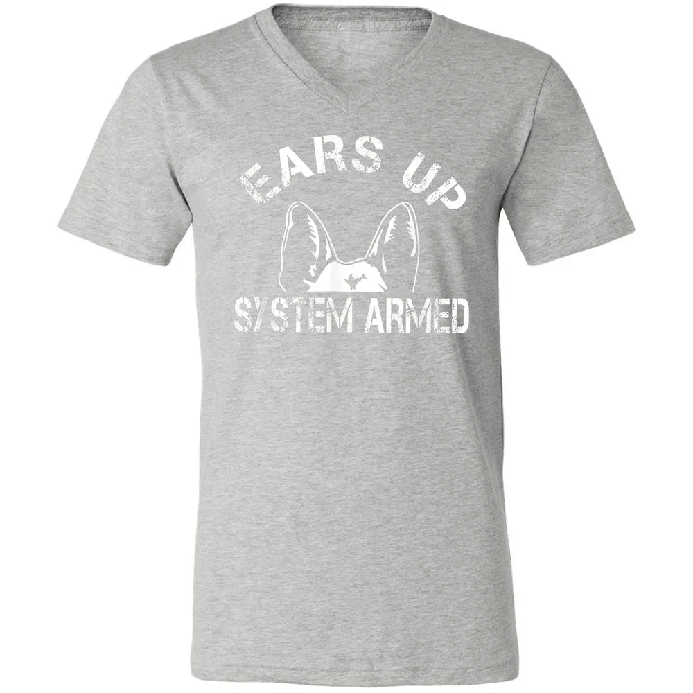 Unisex V-Neck T-Shirt - KSLTCSDA - Athletic Heather - 7