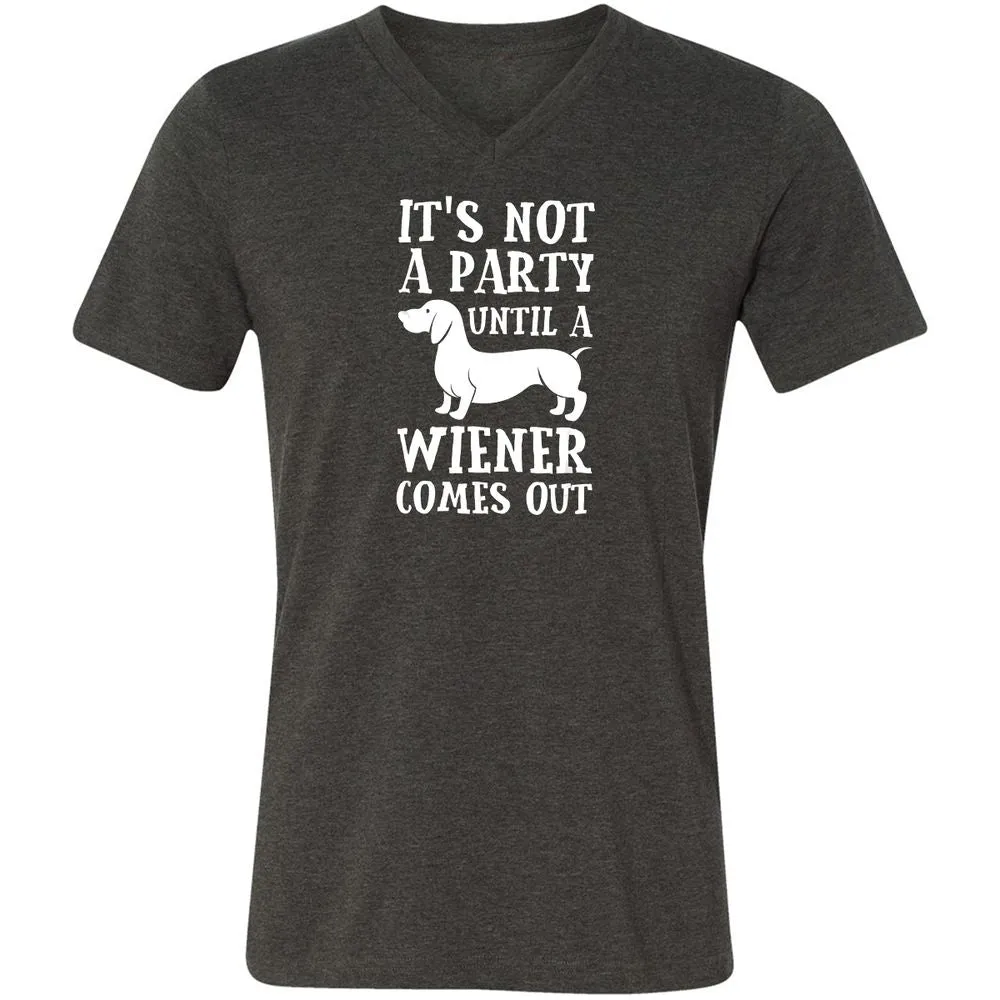 Unisex V-Neck T-Shirt - S75XQZDB - Dark Grey Heather - 8