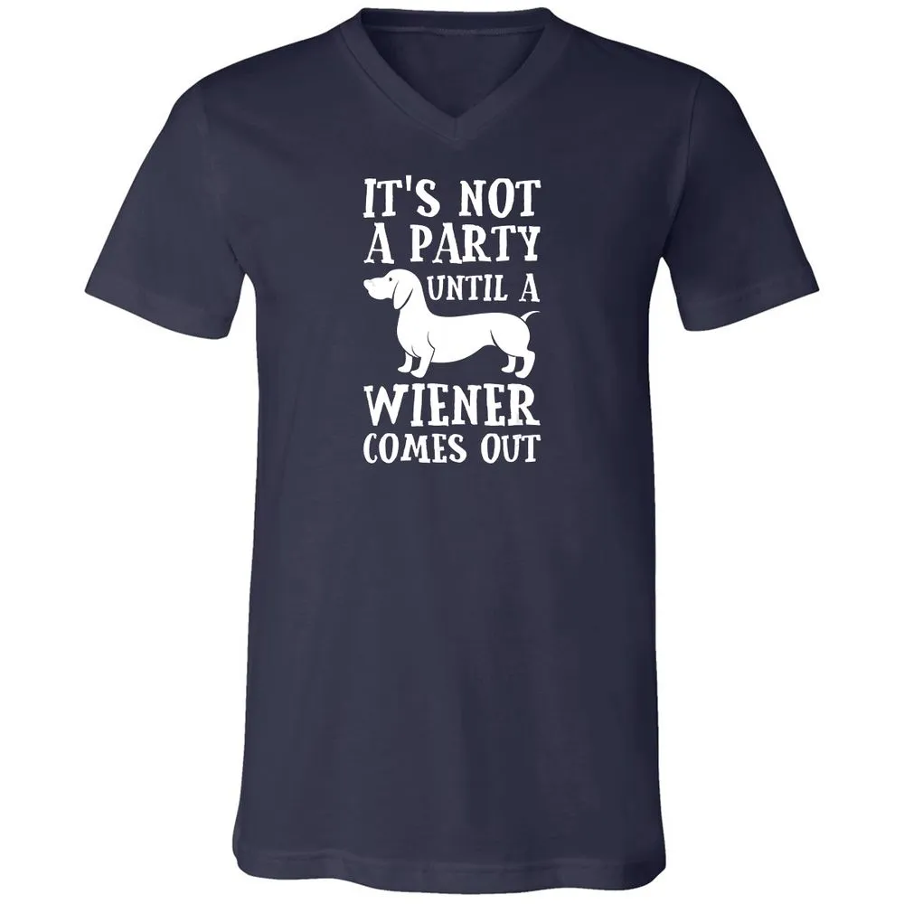 Unisex V-Neck T-Shirt - S75XQZDB - Navy - 2