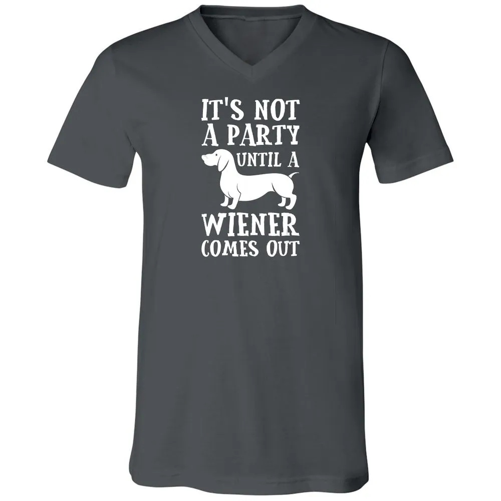 Unisex V-Neck T-Shirt - S75XQZDB - Asphalt - 12