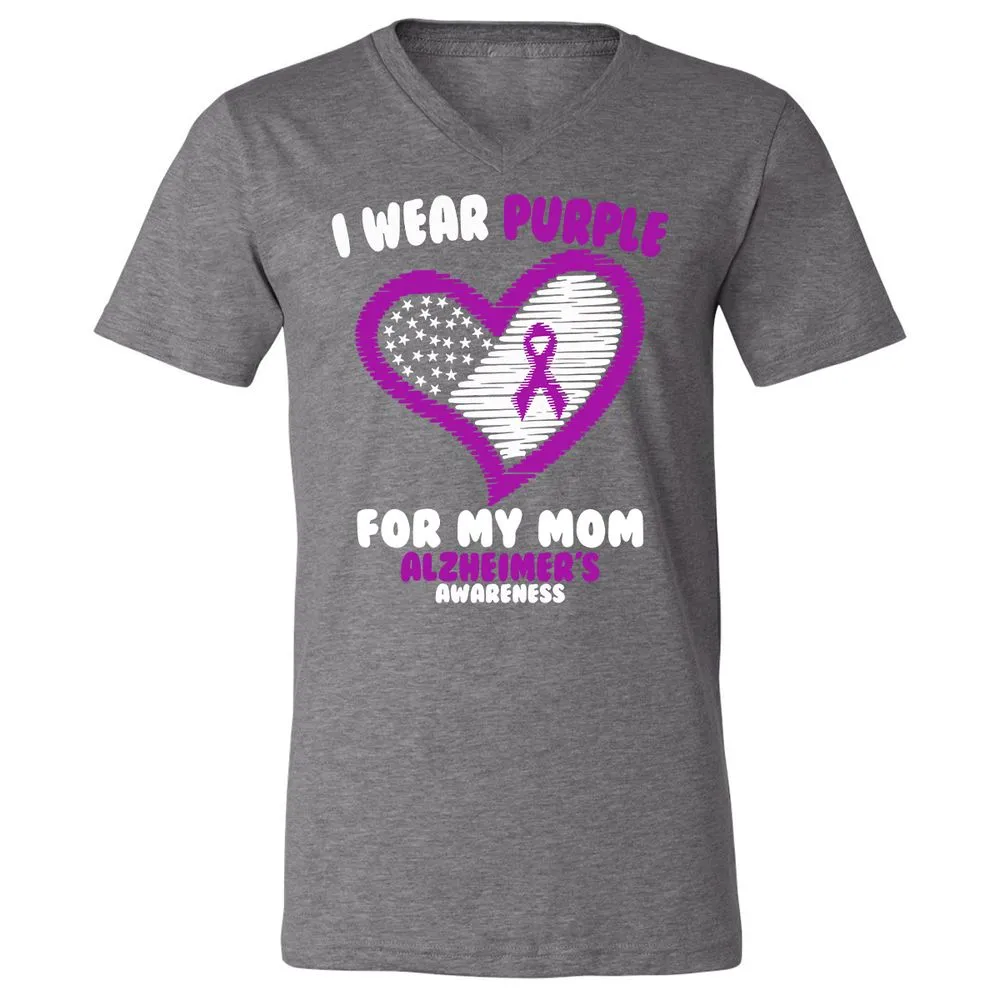Unisex V-Neck T-Shirt - 2ZV2TWX9 - Deep Heather - 13