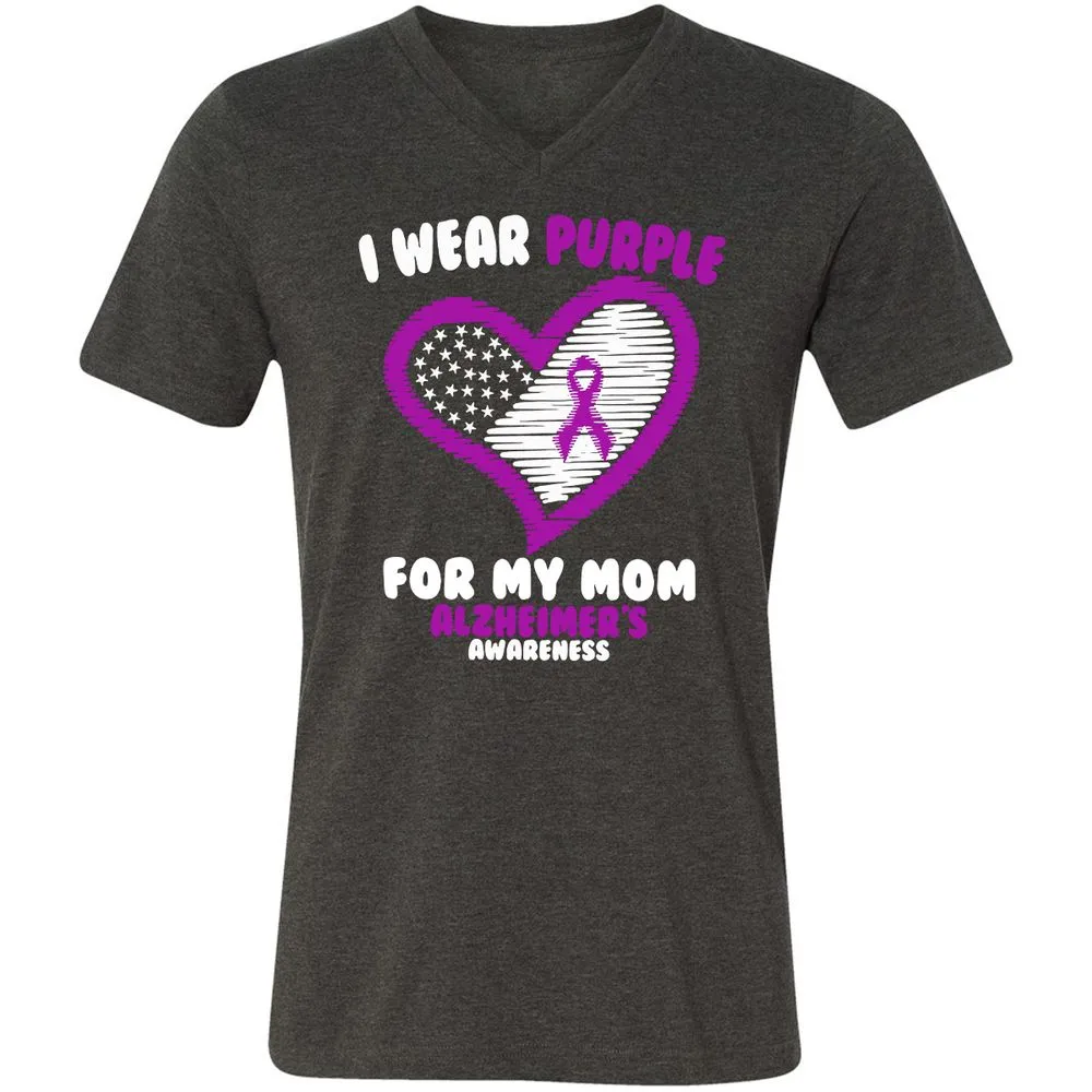 Unisex V-Neck T-Shirt - 2ZV2TWX9 - Dark Grey Heather - 8