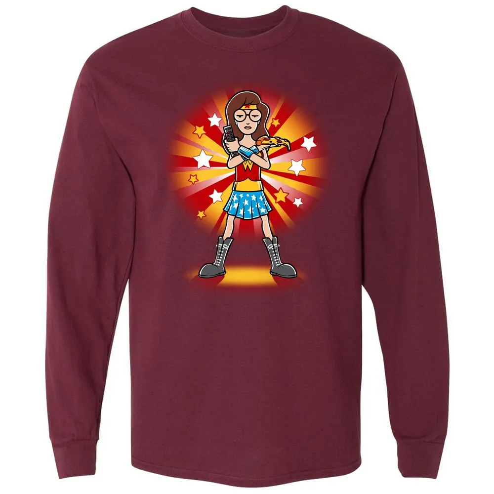 Long Sleeve T-Shirt - 2K7258NX - Maroon - 11