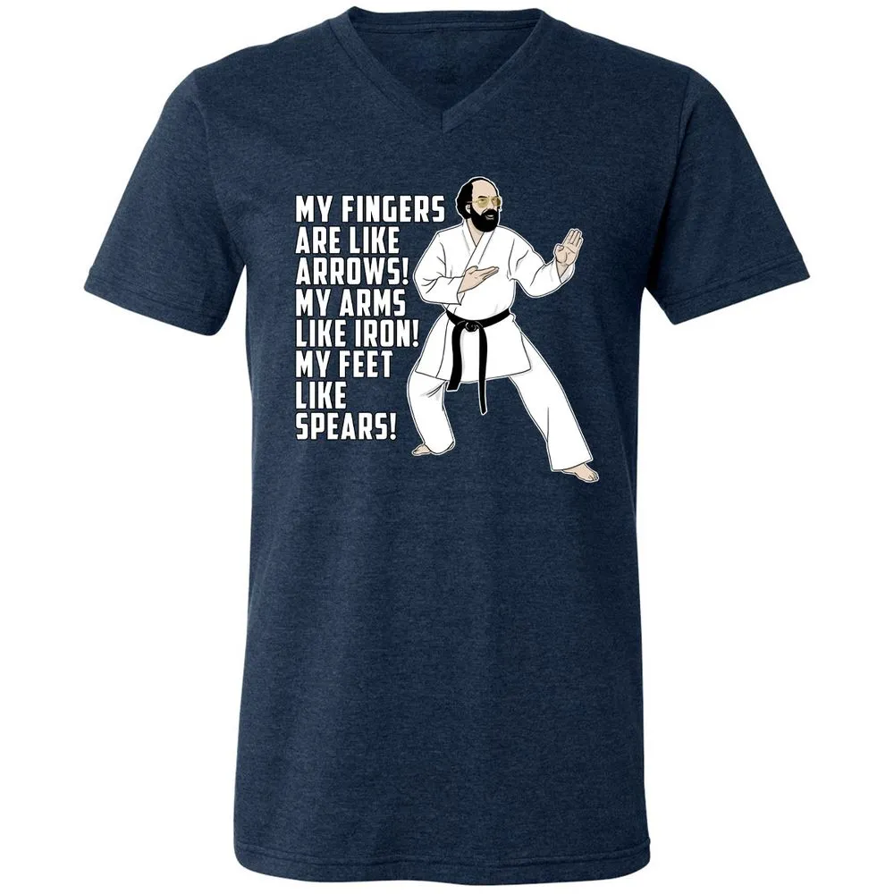 Unisex V-Neck T-Shirt - AH92NGHV - Heather Navy - 15