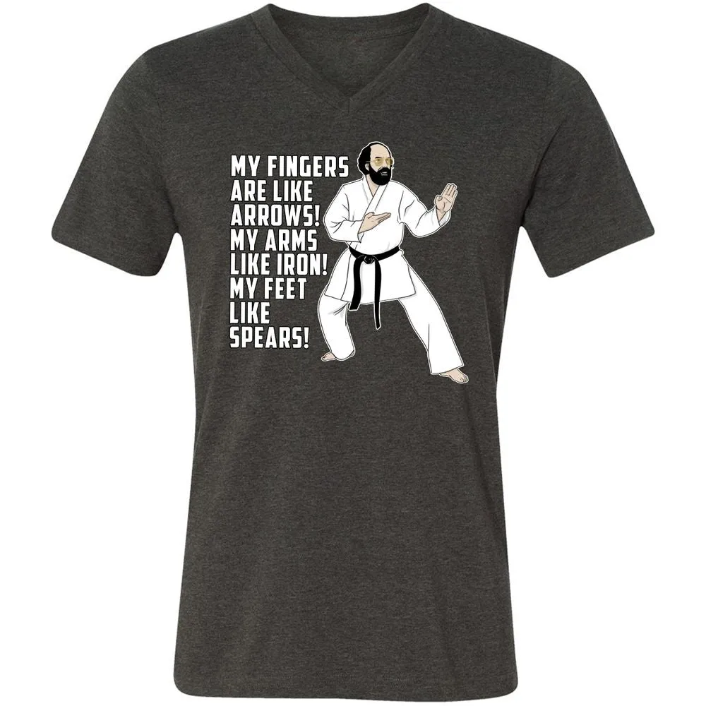 Unisex V-Neck T-Shirt - AH92NGHV - Dark Grey Heather - 8