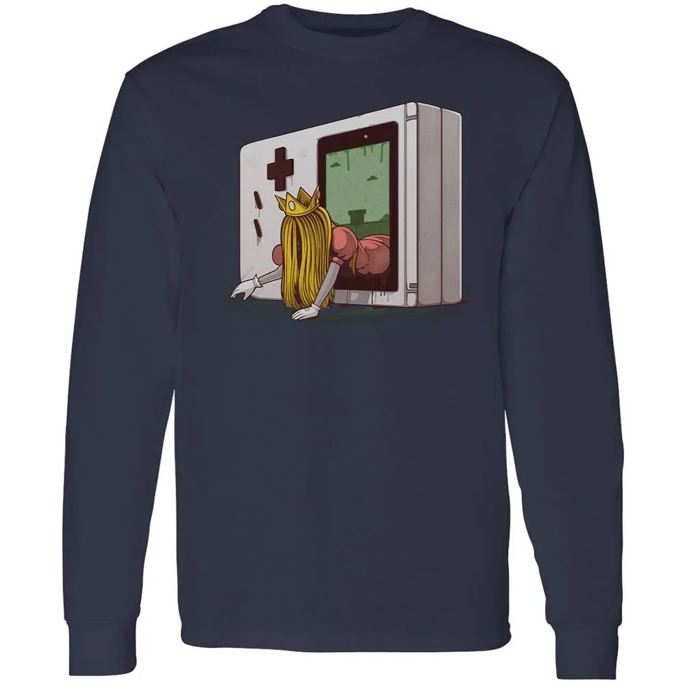 Long Sleeve T-Shirt - VD3BWJD1 - Navy - 2