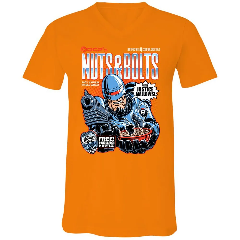 Unisex V-Neck T-Shirt - X2W4QW89 - Orange - 11