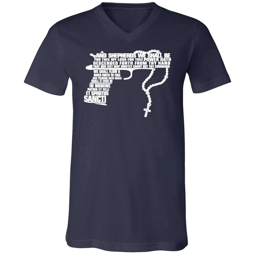 Unisex V-Neck T-Shirt - 41C1GSBZ - Navy - 2
