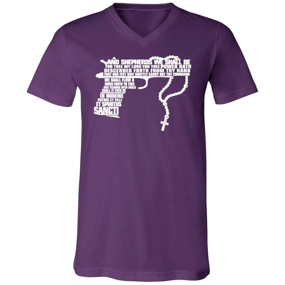 Unisex V-Neck T-Shirt - 41C1GSBZ - Team Purple - 9