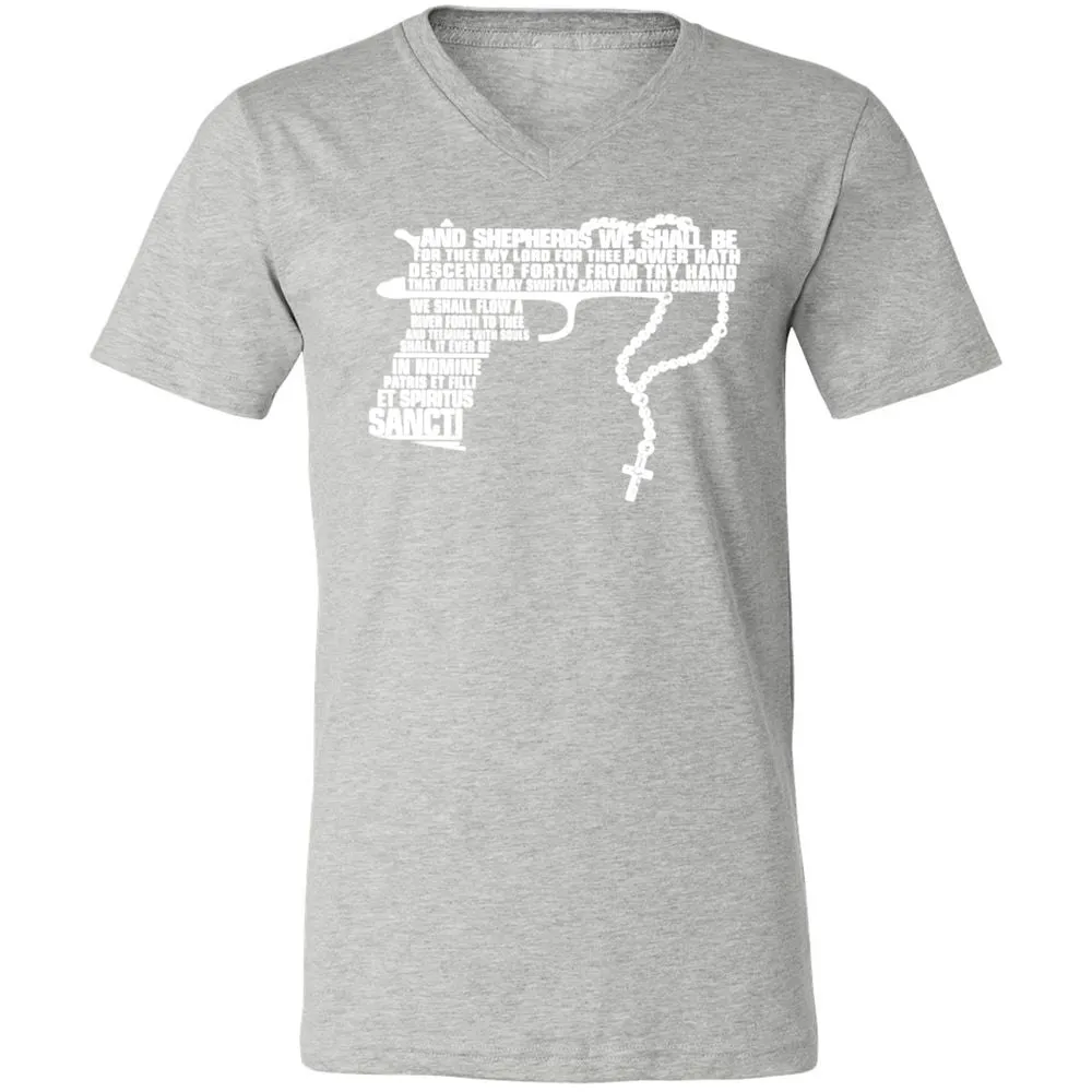 Unisex V-Neck T-Shirt - 41C1GSBZ - Athletic Heather - 7