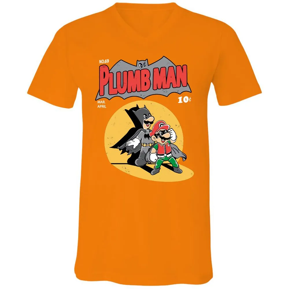 Unisex V-Neck T-Shirt - SNSMHH67 - Orange - 11