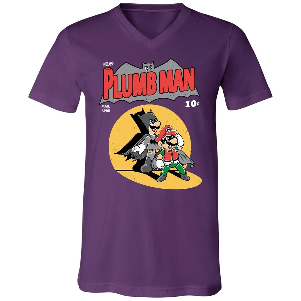 Unisex V-Neck T-Shirt - SNSMHH67 - Team Purple - 9
