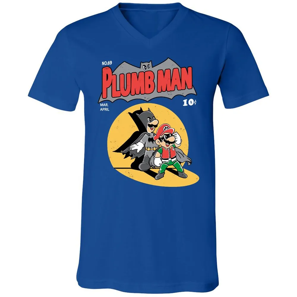 Unisex V-Neck T-Shirt - SNSMHH67 - True Royal - 4