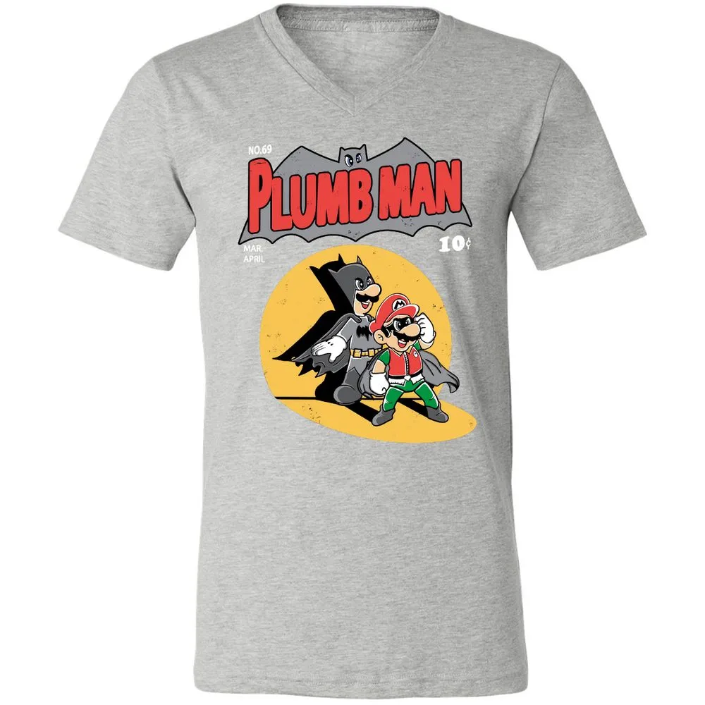 Unisex V-Neck T-Shirt - SNSMHH67 - Athletic Heather - 7