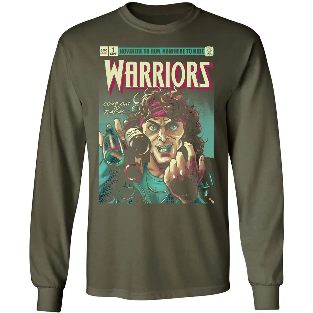 Long Sleeve T-Shirt - Z5H2D6C7 - Military Green - 16