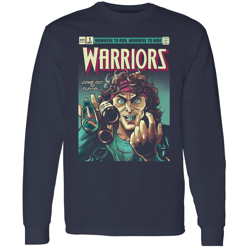 Long Sleeve T-Shirt - Z5H2D6C7 - Navy - 2