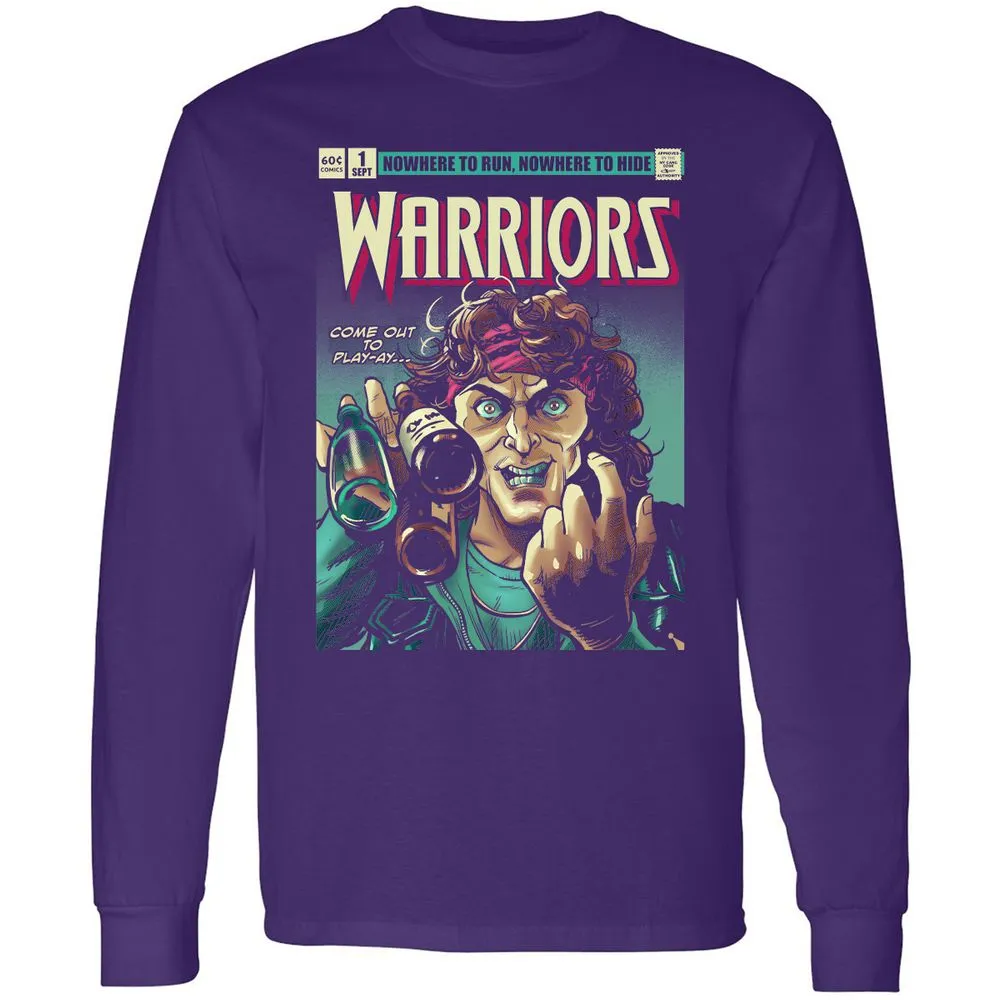 Long Sleeve T-Shirt - Z5H2D6C7 - Purple - 13