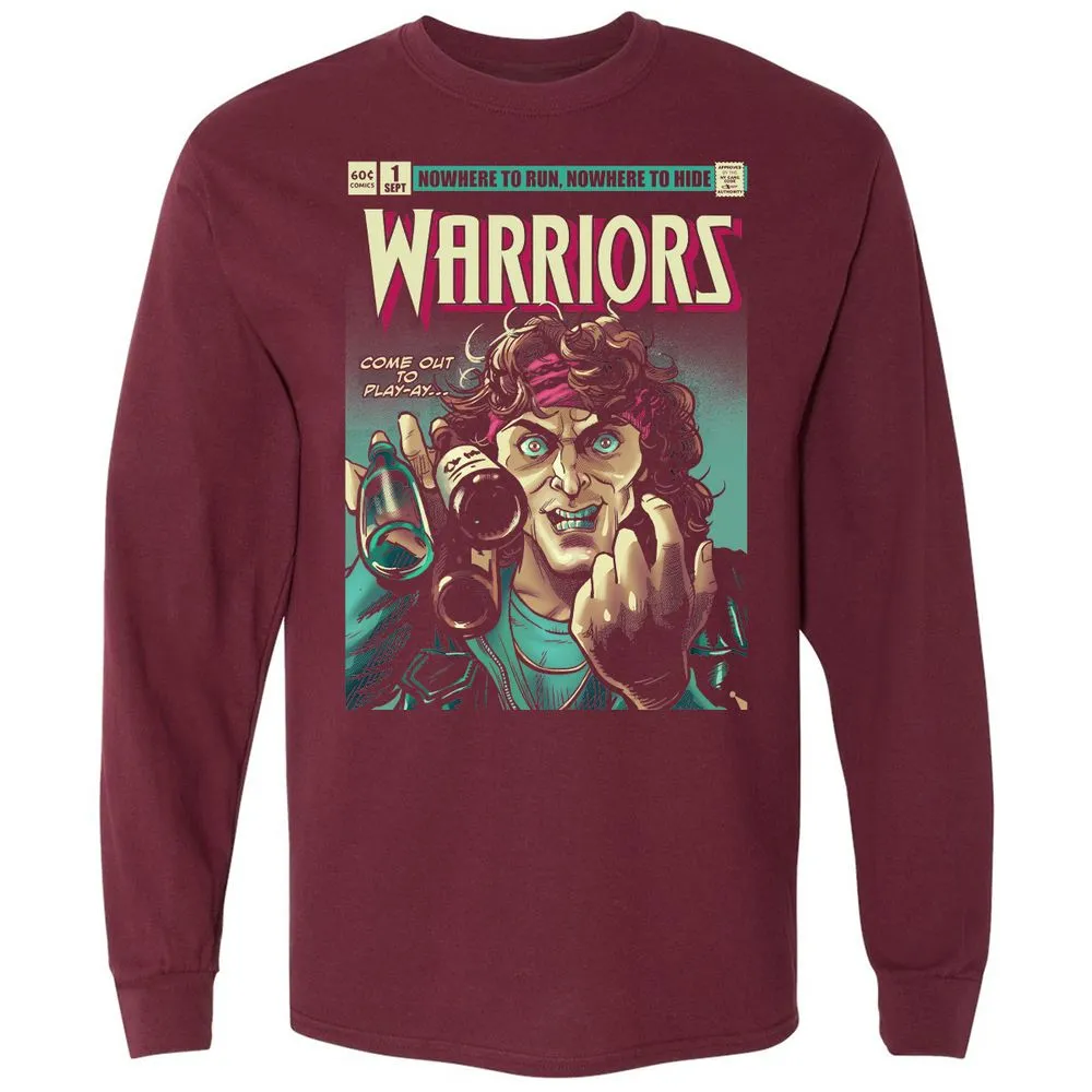 Long Sleeve T-Shirt - Z5H2D6C7 - Maroon - 11