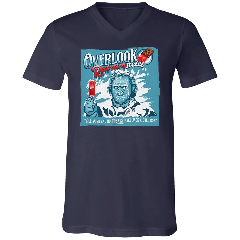Unisex V-Neck T-Shirt - 9KFB5K98 - Navy - 2