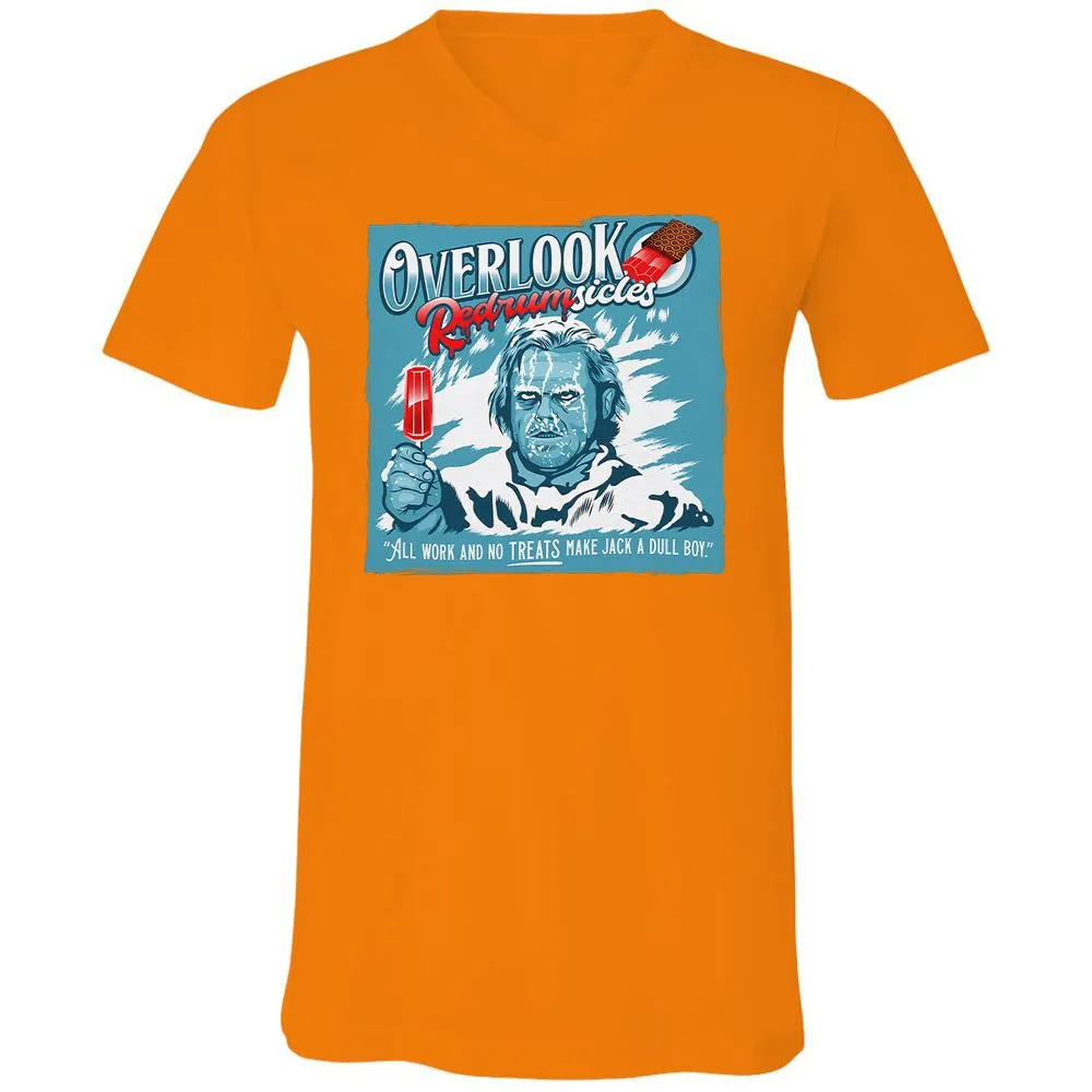 Unisex V-Neck T-Shirt - 9KFB5K98 - Orange - 11