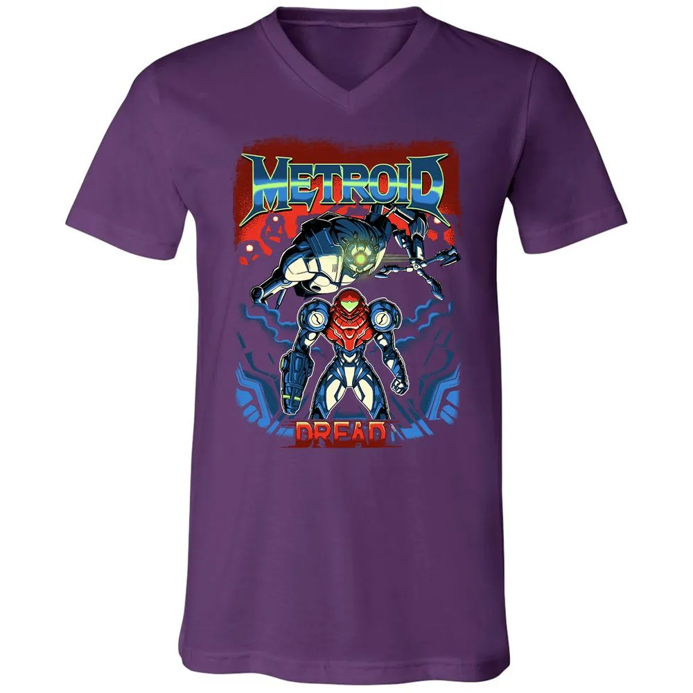 Unisex V-Neck T-Shirt - 37PHZRGR - Team Purple - 9