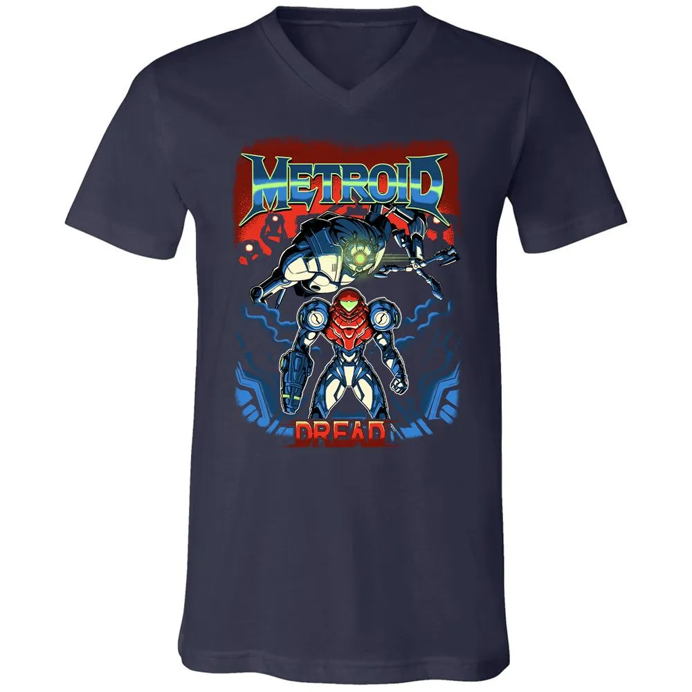 Unisex V-Neck T-Shirt - 37PHZRGR - Navy - 2
