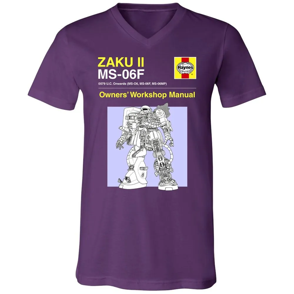 Unisex V-Neck T-Shirt - KGRD4GTQ - Team Purple - 9