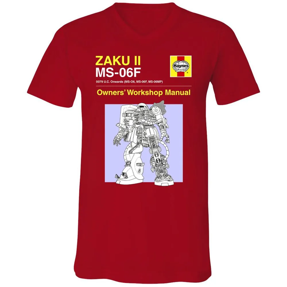 Unisex V-Neck T-Shirt - KGRD4GTQ - Red - 3