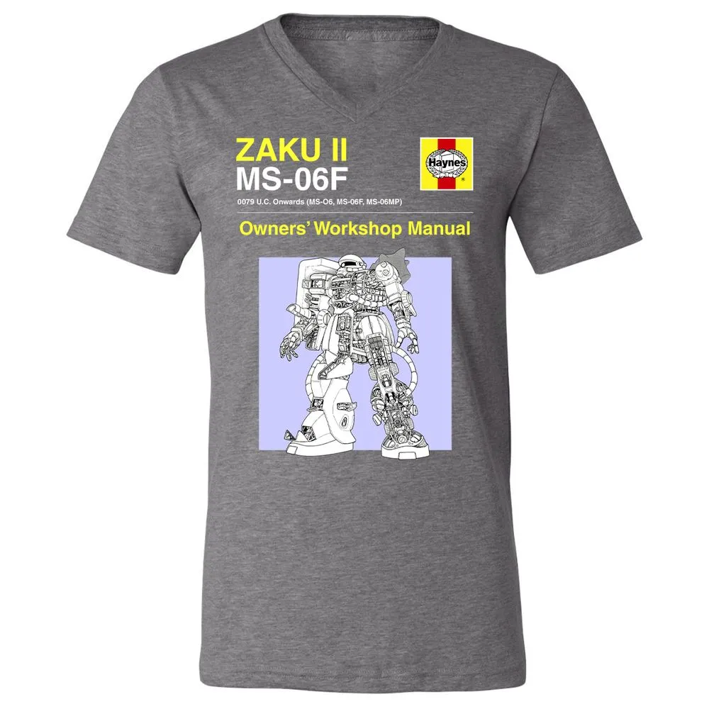 Unisex V-Neck T-Shirt - KGRD4GTQ - Deep Heather - 13