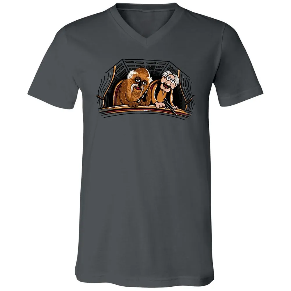 Unisex V-Neck T-Shirt - R3ASTY1R - Asphalt - 12