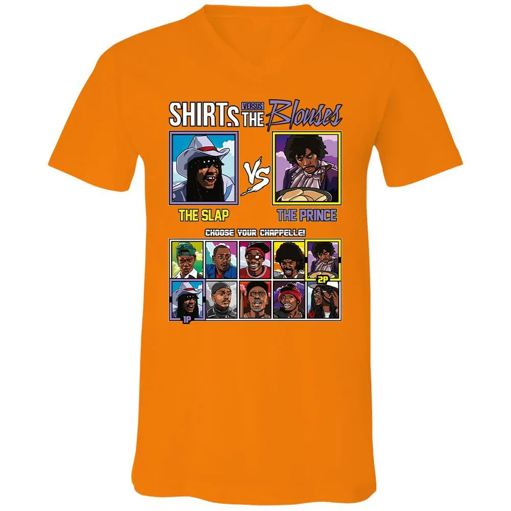 Unisex V-Neck T-Shirt - JFH958CB - Orange - 11