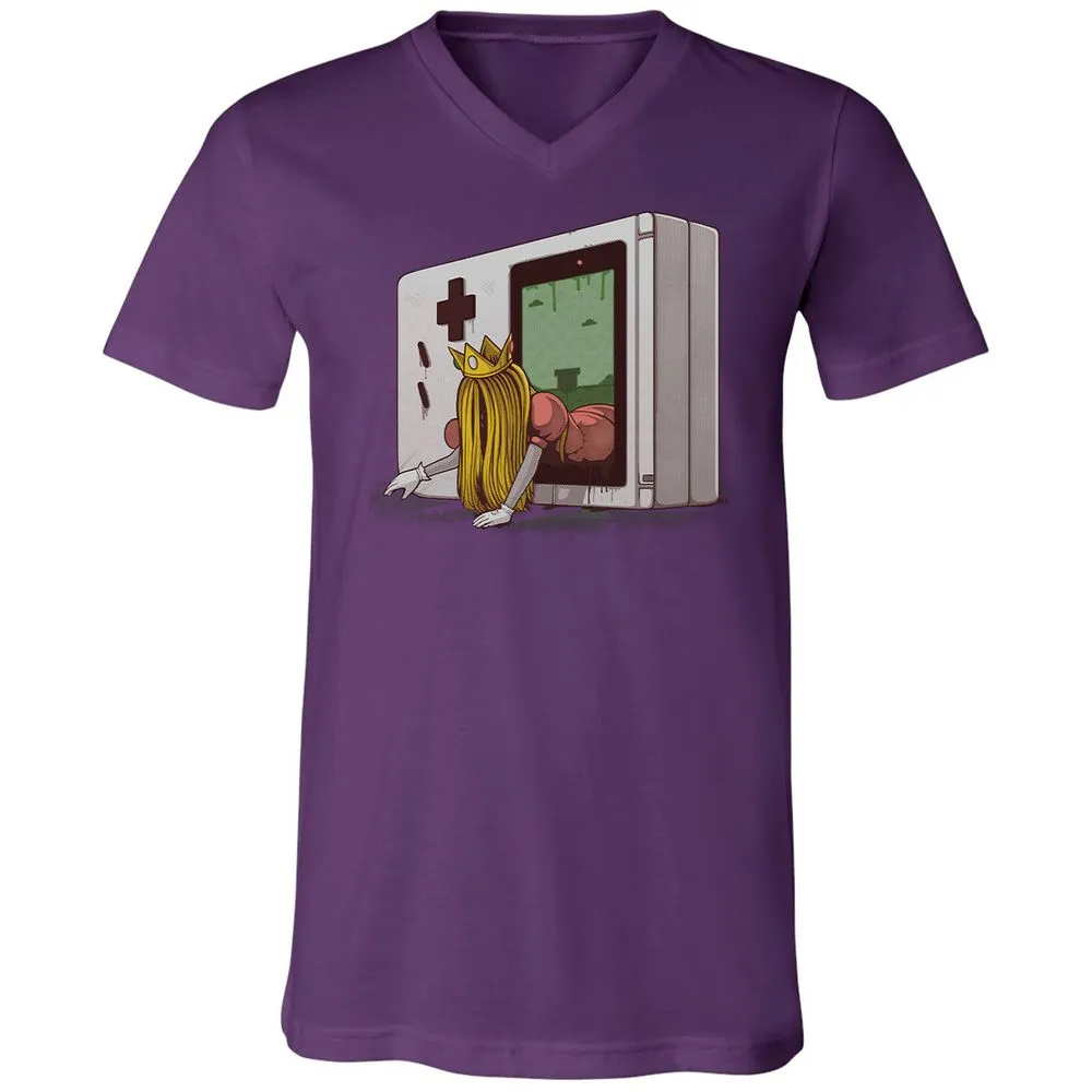 Unisex V-Neck T-Shirt - 56XWS7CM - Team Purple - 9