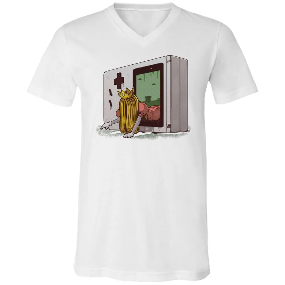 Unisex V-Neck T-Shirt - 56XWS7CM - White - 5